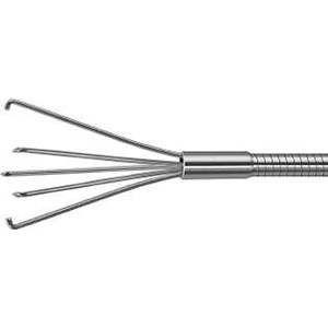 5-Prongs Retriever 1,8mm sharp with metal tube and handle WL180