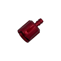 Connector for Leak Tester, RED incl. Set srew and O-Ring - Alu/Anod. (Olympus) 