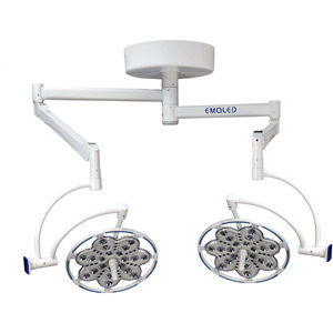 Surgical lights as double lights EM300/300 - 100.000 lx./ 100.000 lx. 