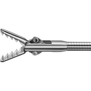 Alligator - Forceps 3,0mm with closing spring semi-rigid, WL040cm