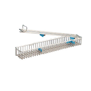 Endoscope basket single 460/80/52 L-wire
holder for accessories and connections s/s epol, with lid 