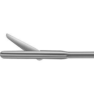 Uretero - Slitting Scissor, retograde cutting 1,6mm with closing spring semi-rigid, WL040cm