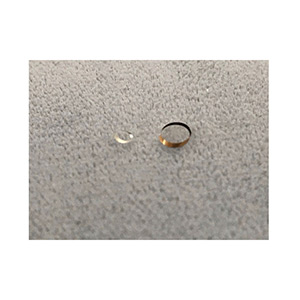 Window Oval Solder Sapphire Ø 2.95 x 0.40 65°