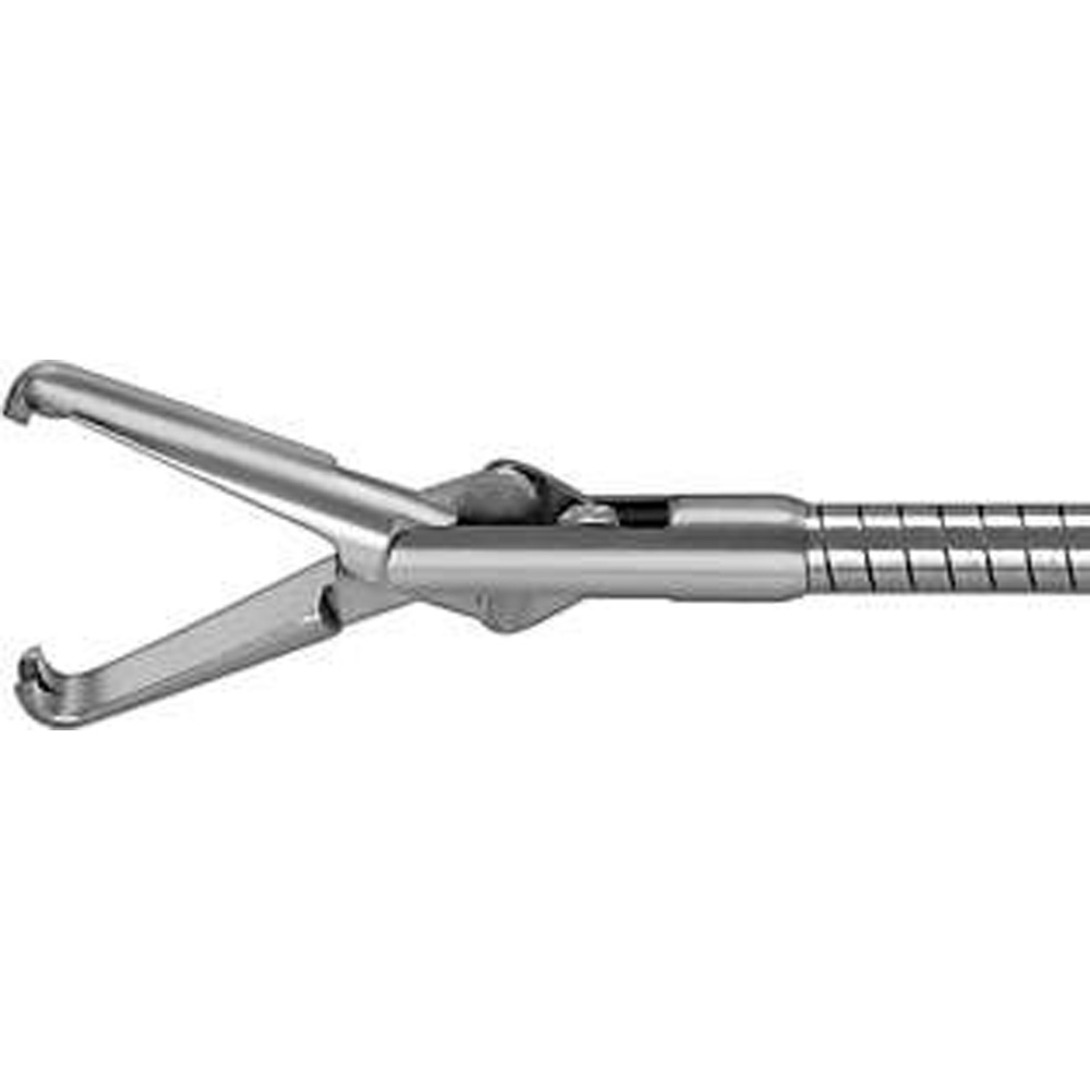 Grasping Forceps Rat Tooth, 21 teeth 1,6mm with flushing port semi